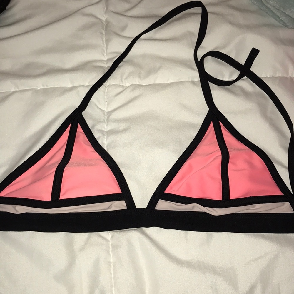pink bathing suit top